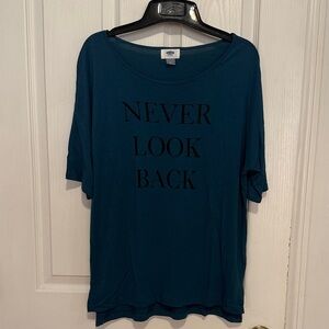Old Navy Teal Graphic Tee